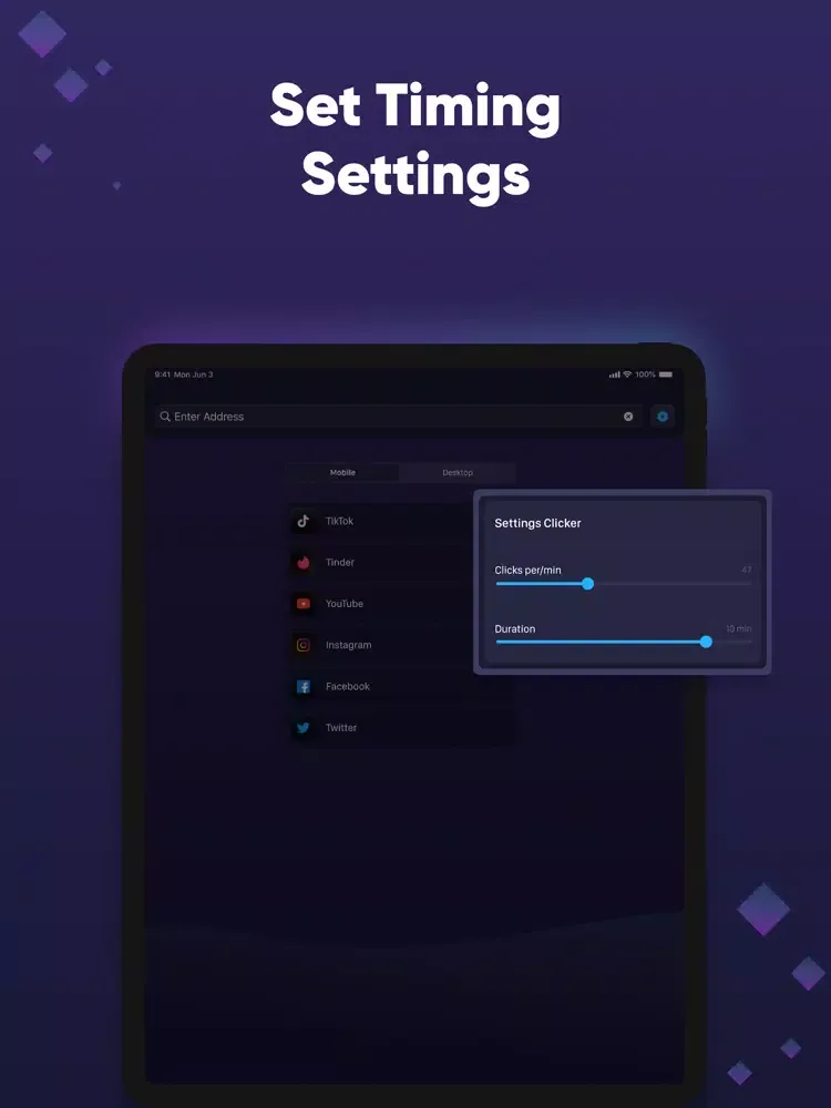 Скриншоты Auto Clicker - Autoclicker Web iPad 