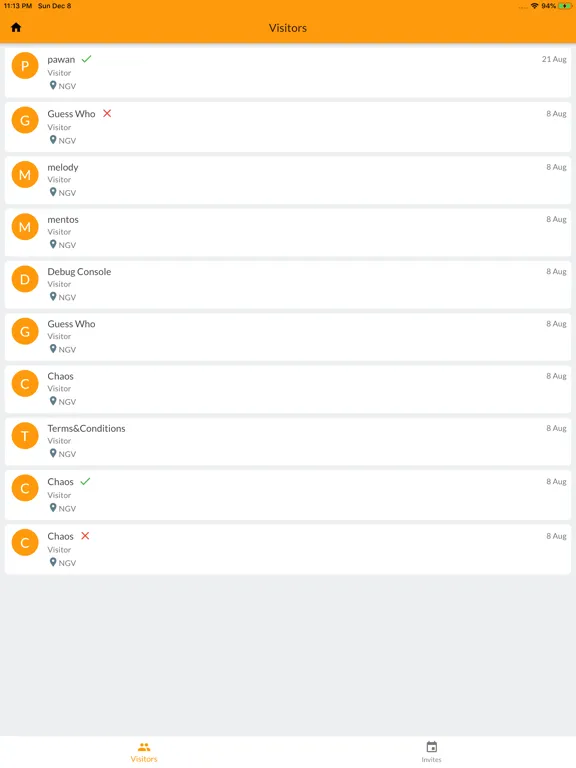 Sila IWMS iPad  Ekran Görüntüleri