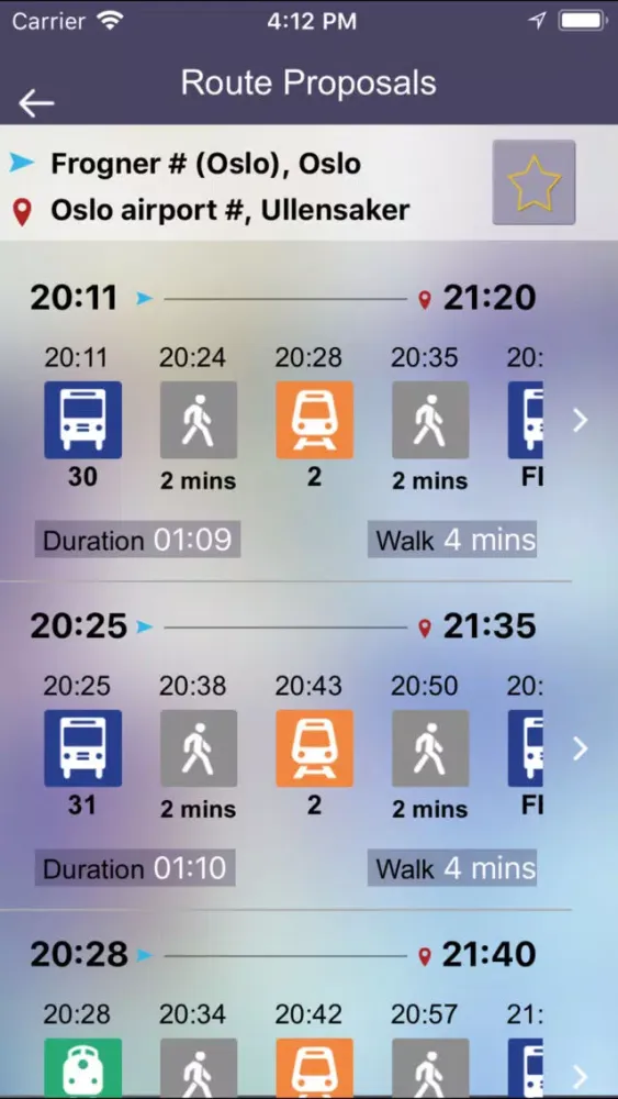 OnTimely-Oslo, RuterReise স্ক্রিনশট