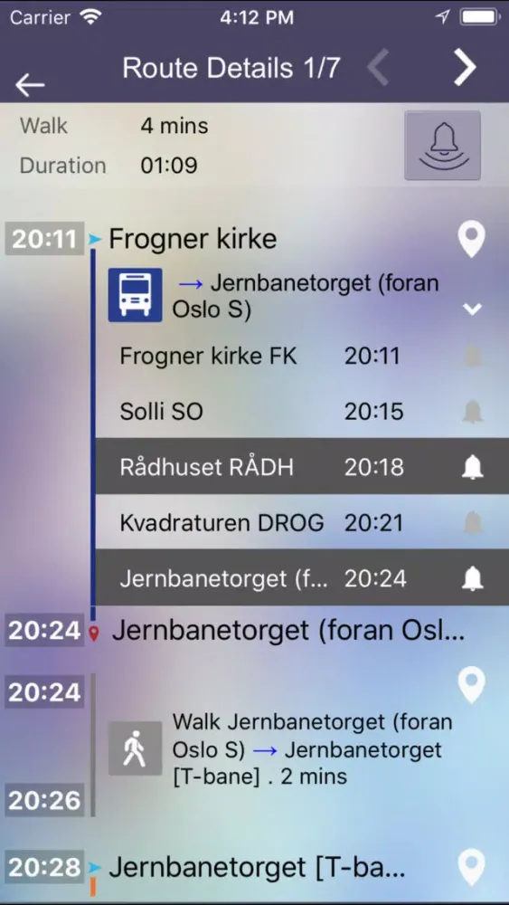 OnTimely-Oslo, RuterReise স্ক্রিনশট