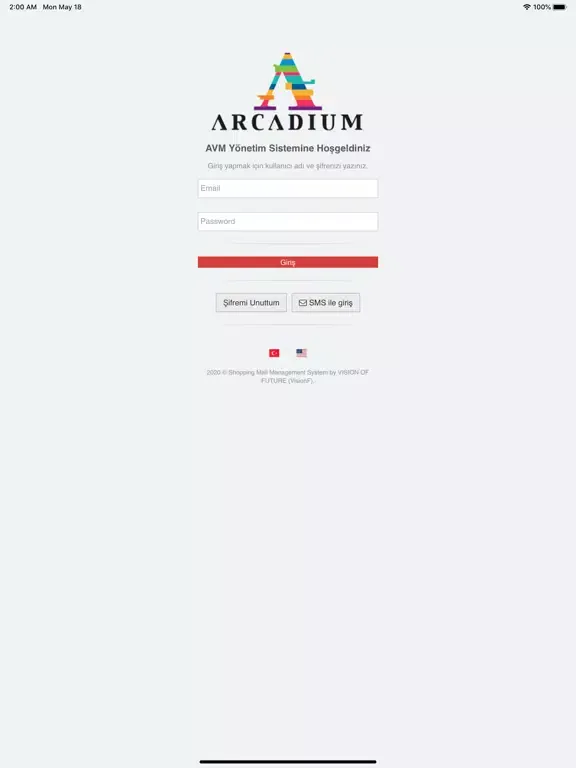 Tangkapan layar Arcadium SMMS iPad 
