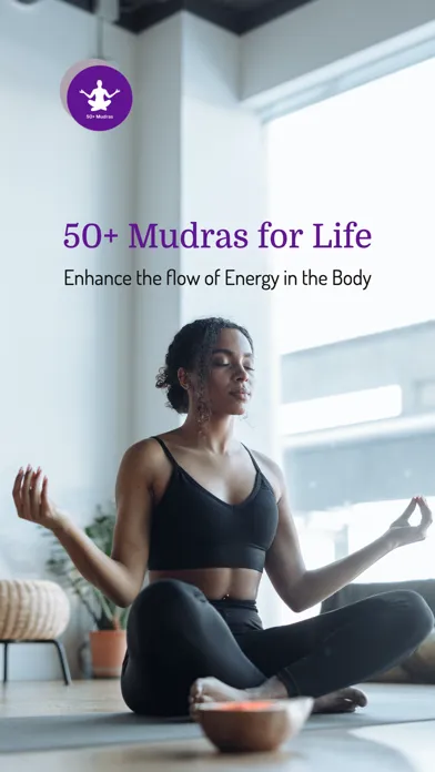 Capturas de tela do 50+ Mudras-Yoga Poses
