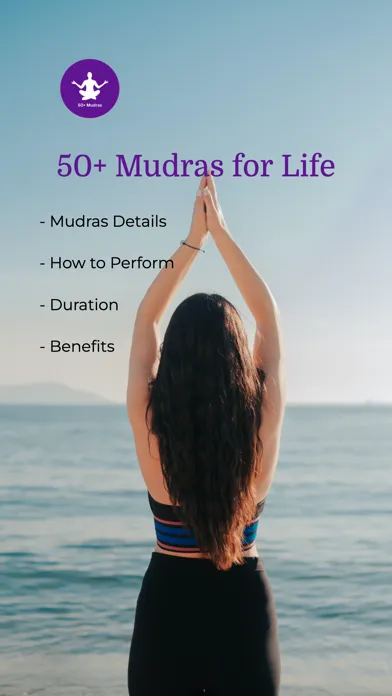 Capturas de tela do 50+ Mudras-Yoga Poses