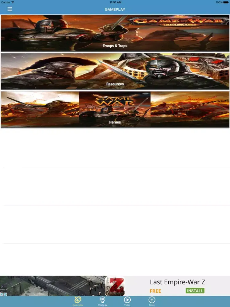 GameHack: Guide for Game of War - Fire Age iPad  Screenshots