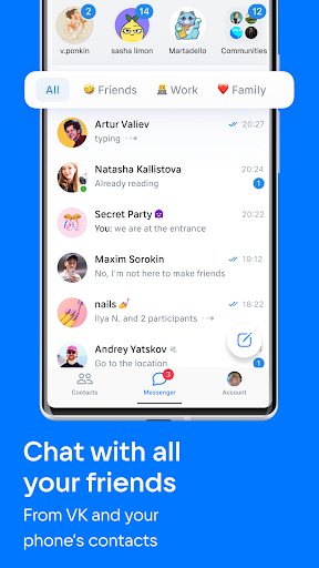 VK Messenger: Chats and calls Screenshots