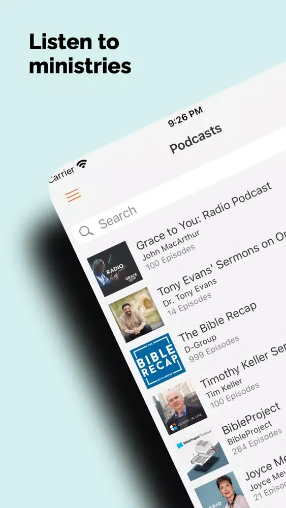 Zrzuty ekranu OnePlace: Daily Audio Bible