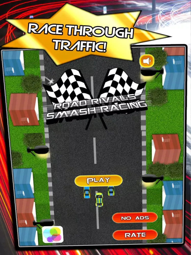 Captures d'écran de ``A Road Rivals Smash Traffic Riot Racing Game iPad 