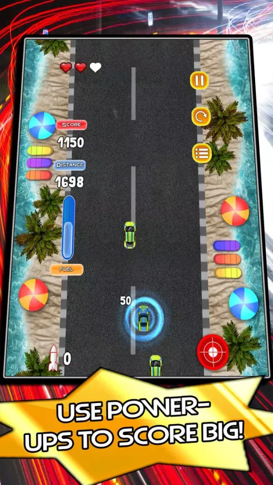 Captures d'écran de ``A Road Rivals Smash Traffic Riot Racing Game