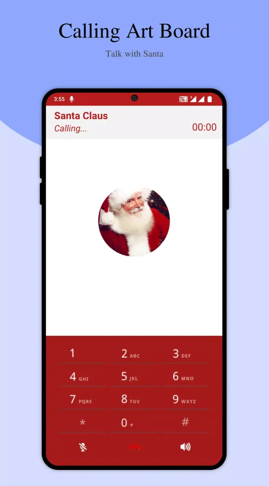 Tangkapan layar Video Call From Santa Claus
