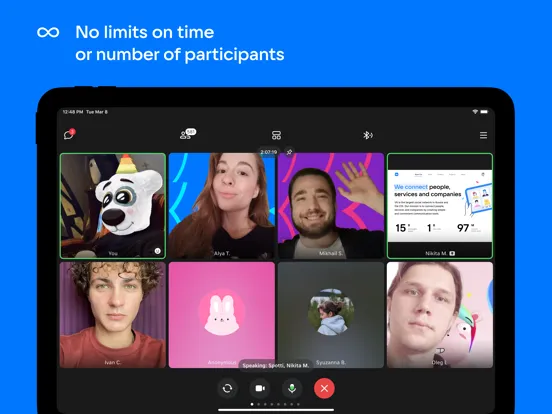 VK Calls: Online Video Calls iPad  スクリーンショット