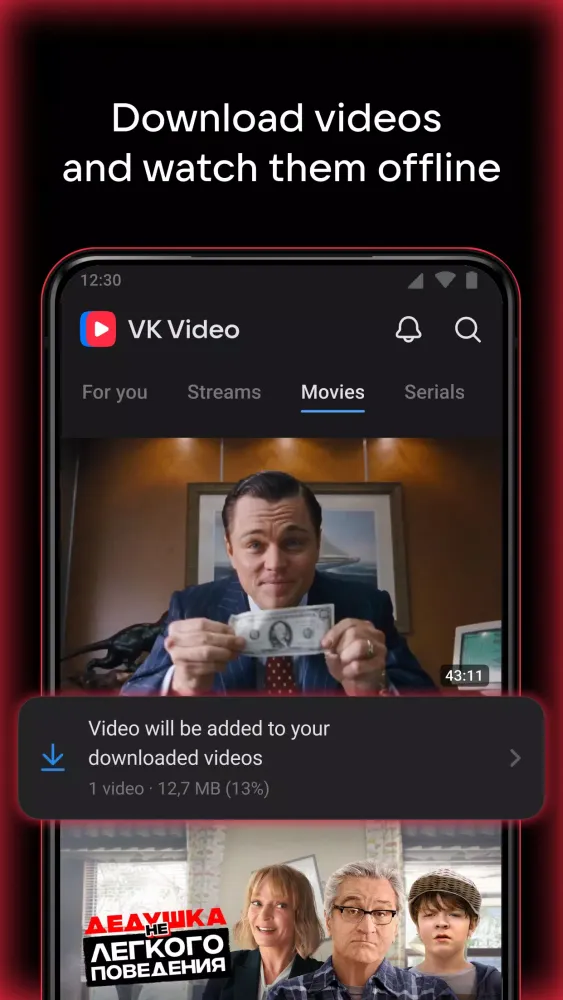 Screenshot di VK Video