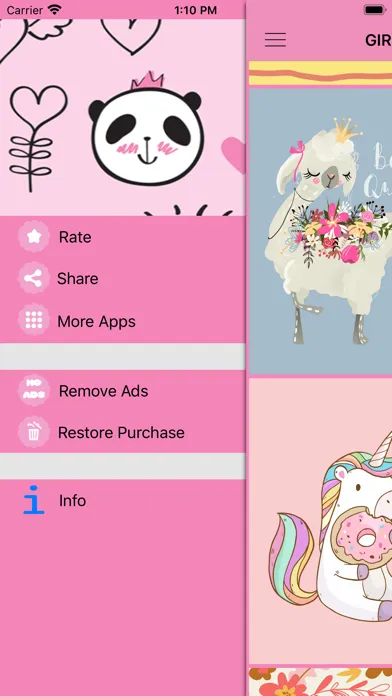 ภาพหน้าจอของ Girly Backgrounds & Wallpapers