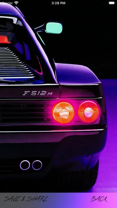 Tangkapan skrin Retrowave Wallpapers