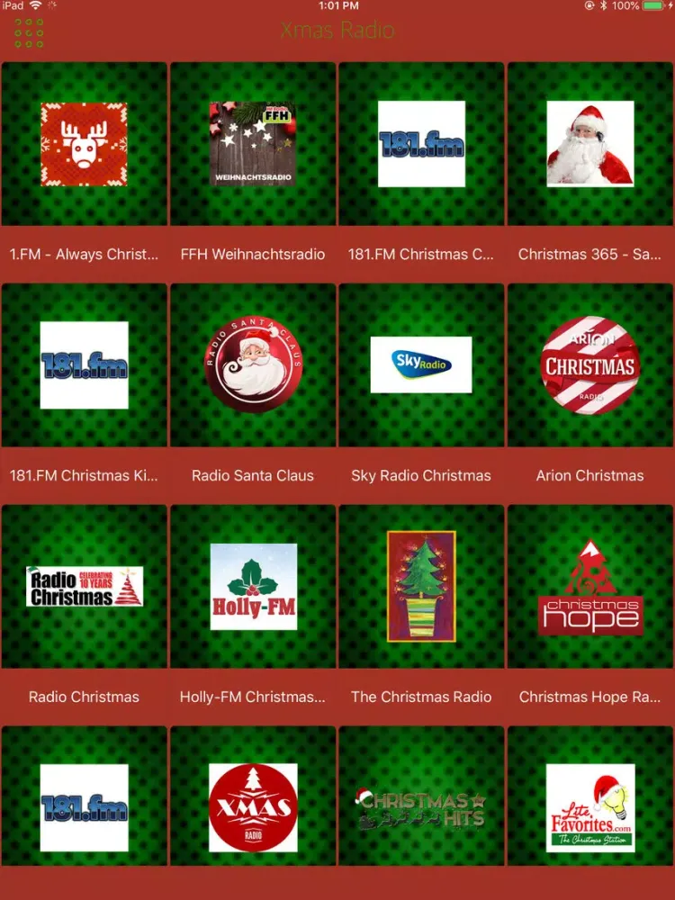 Xmas Music Radio iPad  سکرین شاٹس