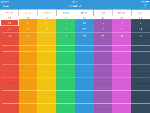 iSaveScore - Save your games scores for future play iPad  스크린샷