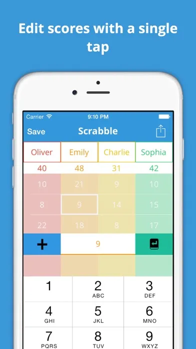 iSaveScore - Save your games scores for future play 스크린샷