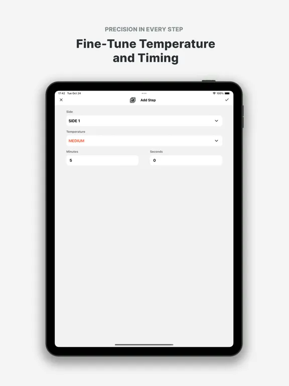Tangkapan skrin StoveWatch iPad 