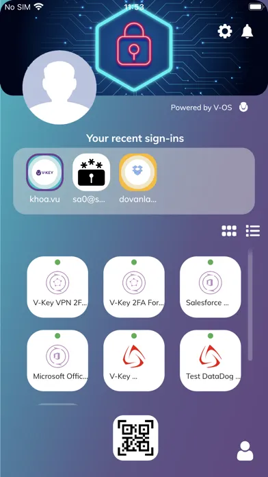 Captures d'écran de V-Key Smart Authenticator