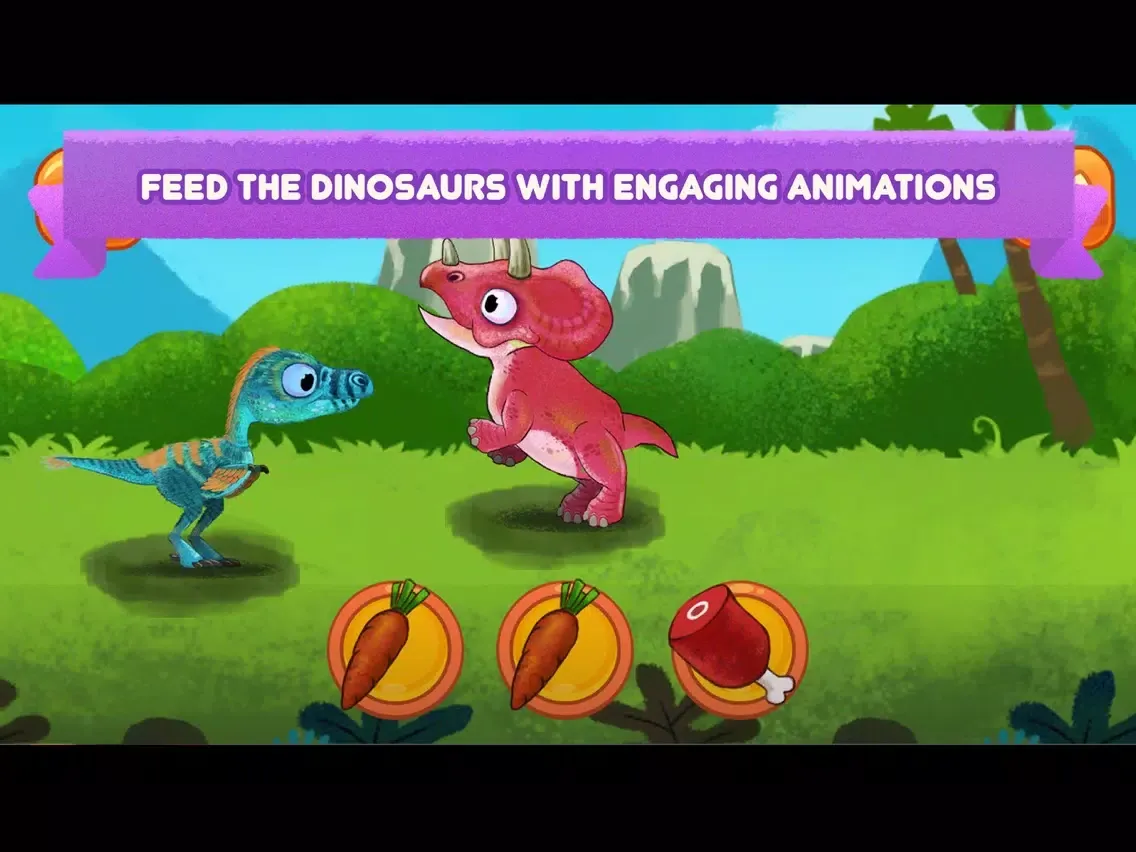 Dinosaur game for kids PRO iPad 应用截图