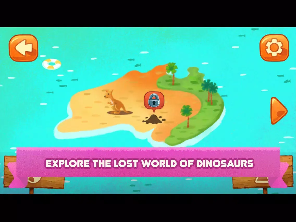 Dinosaur game for kids PRO iPad 应用截图