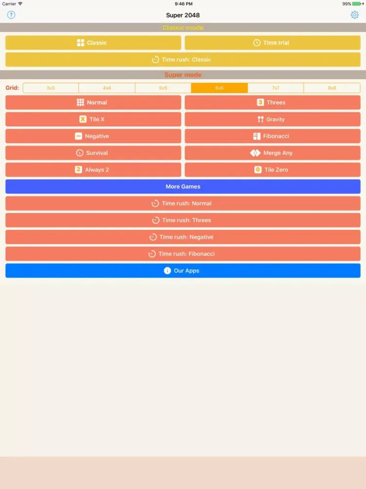 Super 2048 Plus iPad  Ekran Görüntüleri