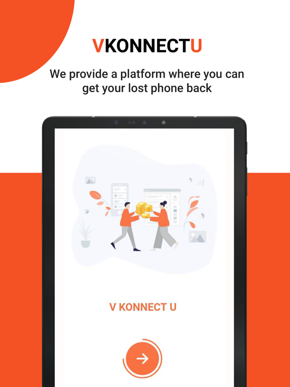 Tangkapan layar VKonnectU – Find and Reward iPad 