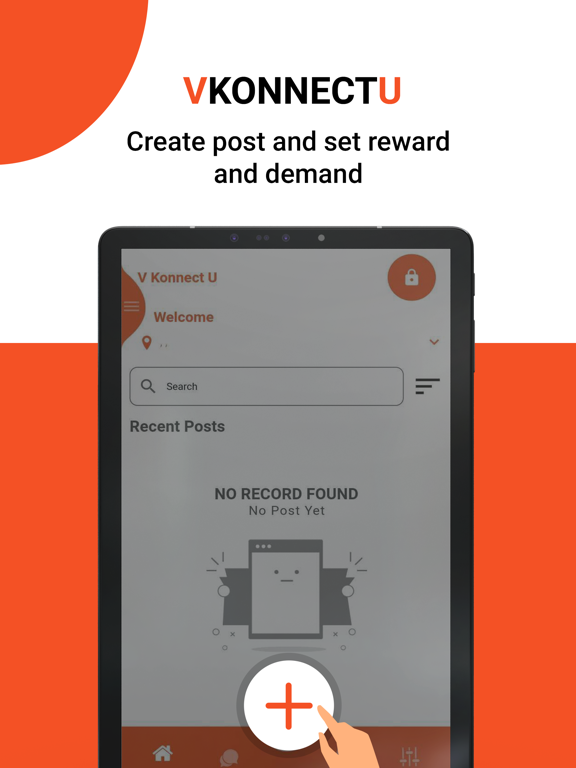Tangkapan layar VKonnectU – Find and Reward iPad 