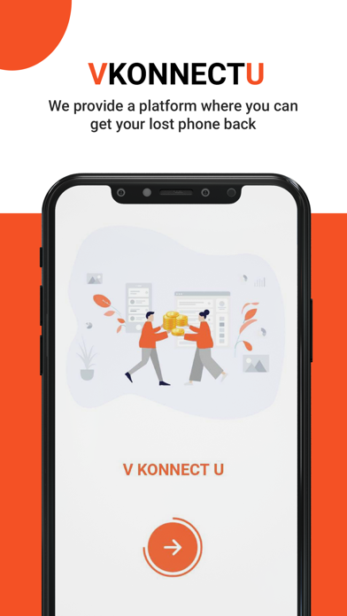 Tangkapan layar VKonnectU – Find and Reward
