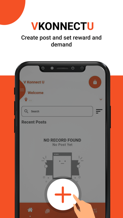 Tangkapan layar VKonnectU – Find and Reward