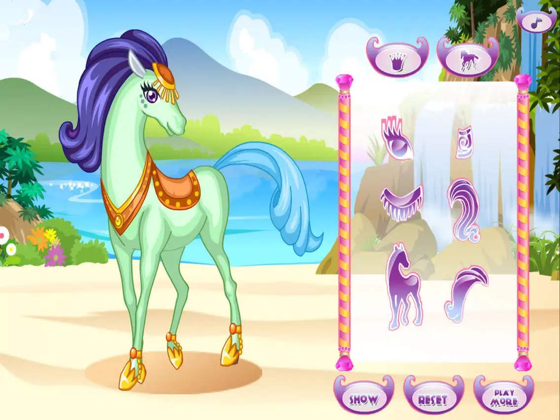 Capturas de tela do Make Horse Beautiful - White Horse iPad 