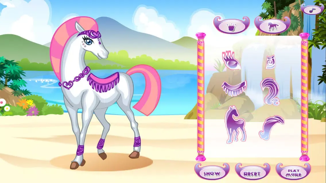 Capturas de tela do Make Horse Beautiful - White Horse