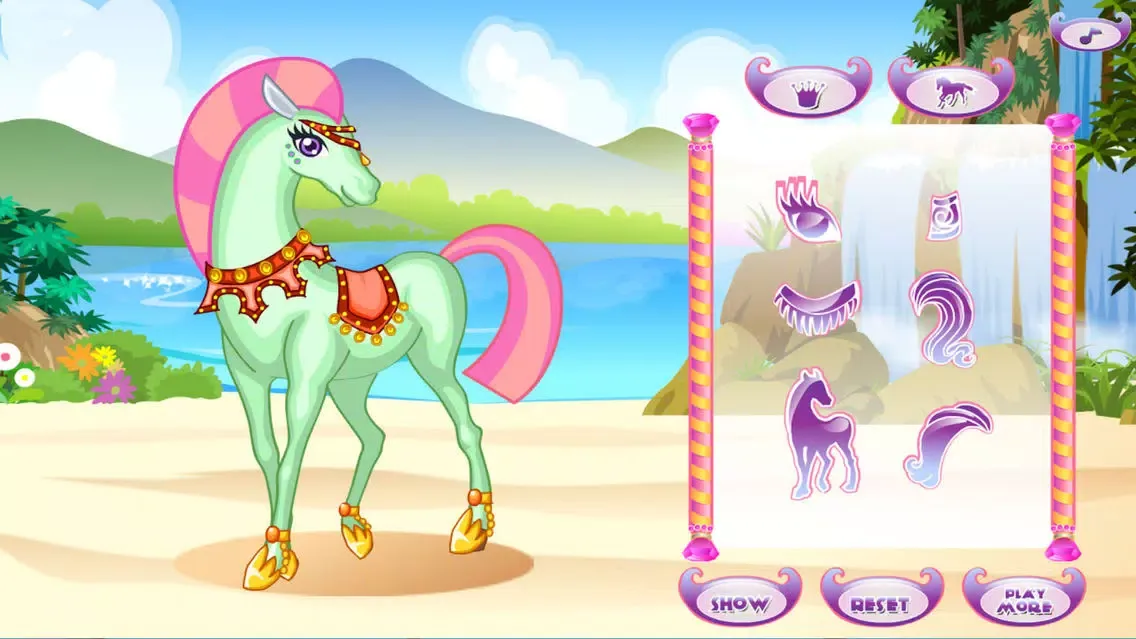 Capturas de tela do Make Horse Beautiful - White Horse