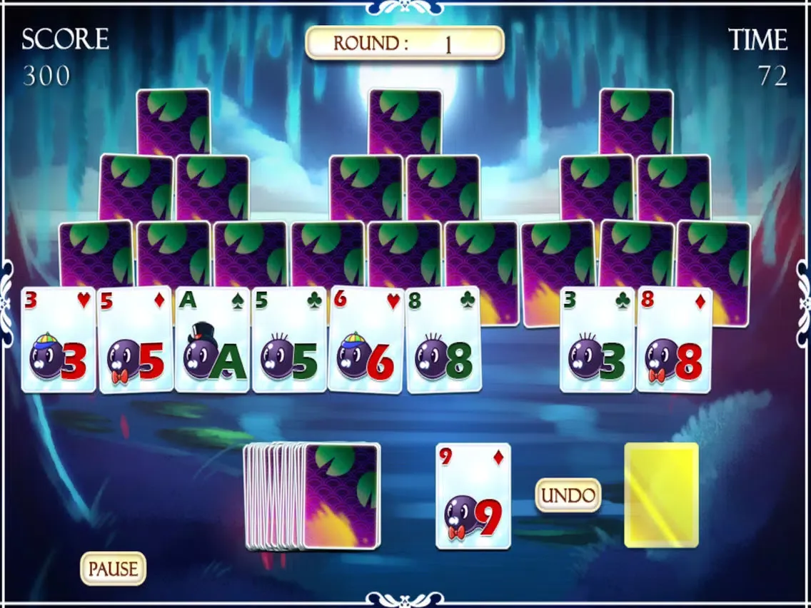 Pond Magic Playing Cards Game iPad  Screenshots