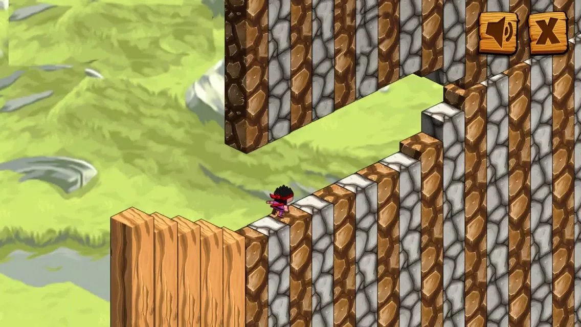 Running Ninja On The Cube Kids Game स्क्रीनशॉट