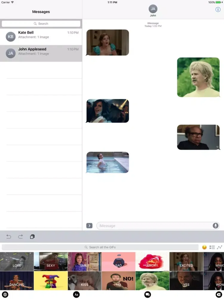 تصاویر GIF Keyboard Maker: Extra Emoji Sticker.s & GIFS iPad 