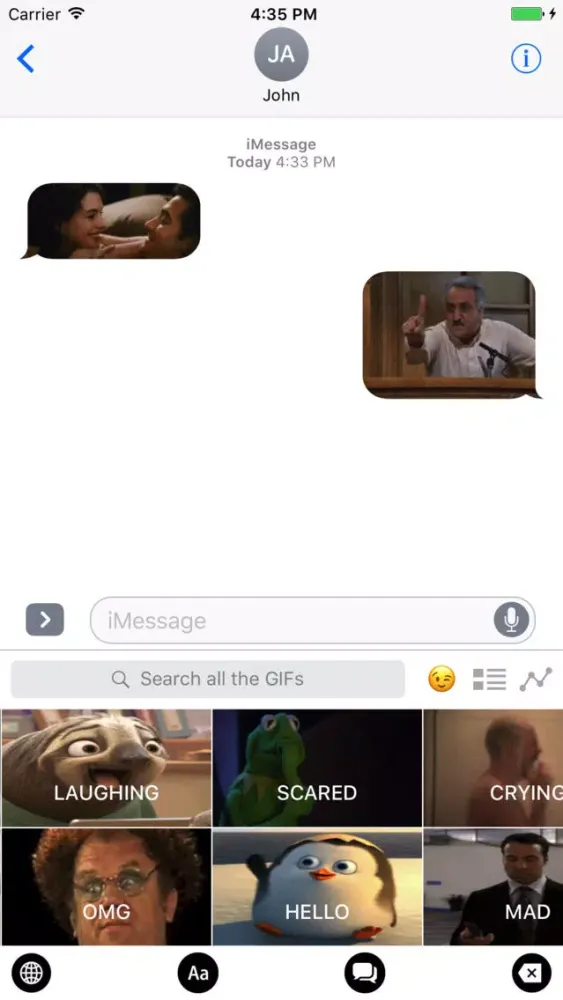 تصاویر GIF Keyboard Maker: Extra Emoji Sticker.s & GIFS
