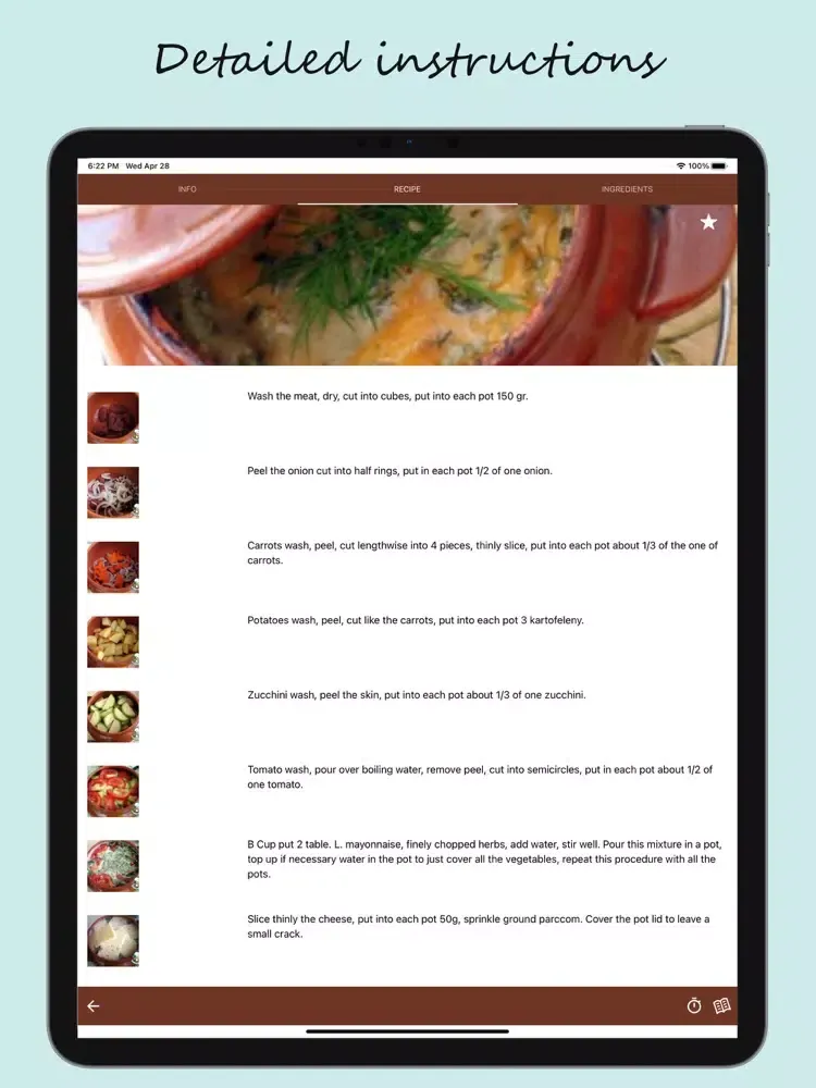Capturas de tela do Delicious Chef iPad 