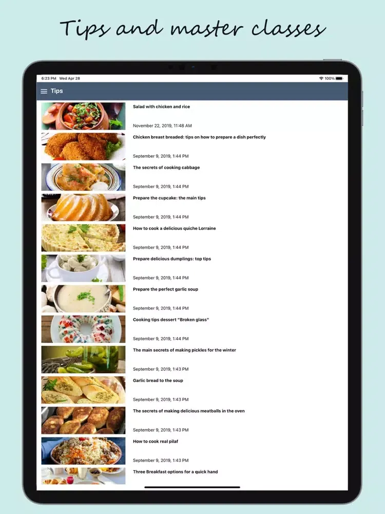 Capturas de tela do Delicious Chef iPad 