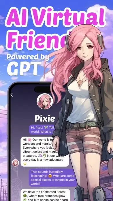 Screenshot di Virtual Friend - Anime AI Chat
