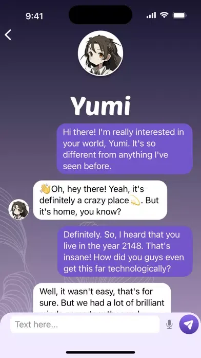 Screenshot di Virtual Friend - Anime AI Chat