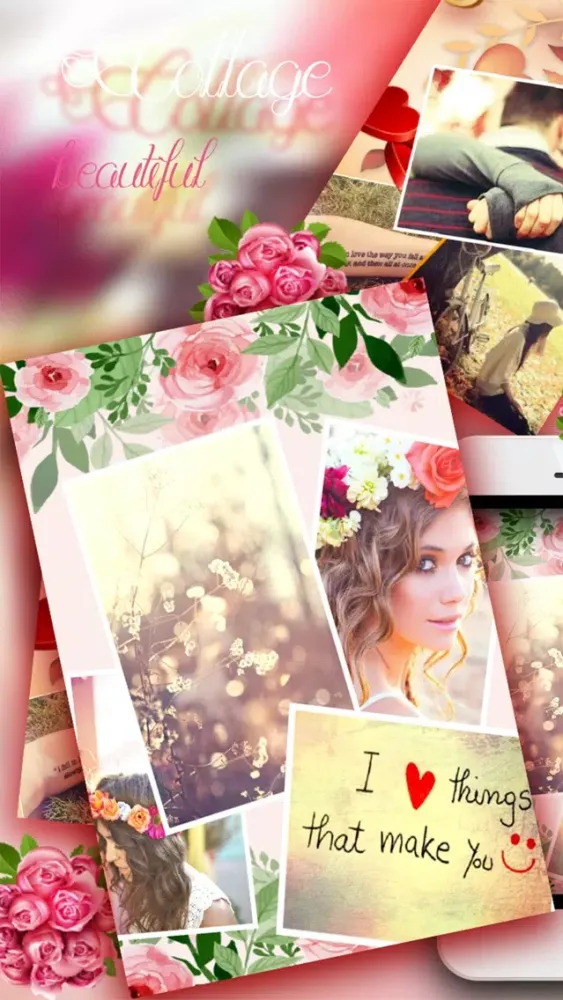 Captures d'écran de Love Photo Collage Art