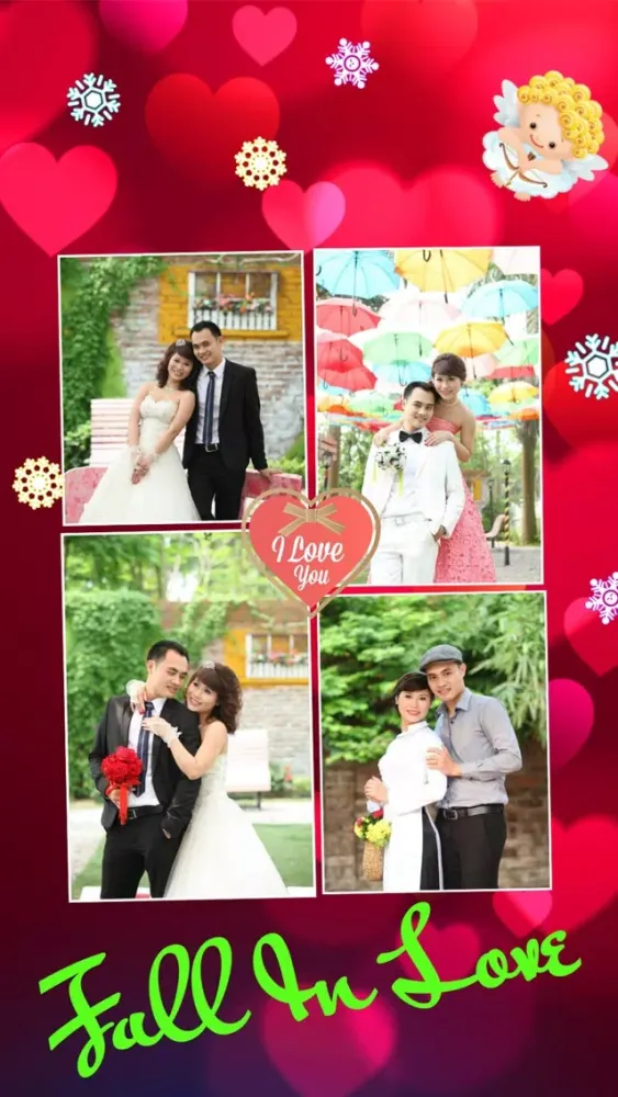 Captures d'écran de Love Photo Collage Art