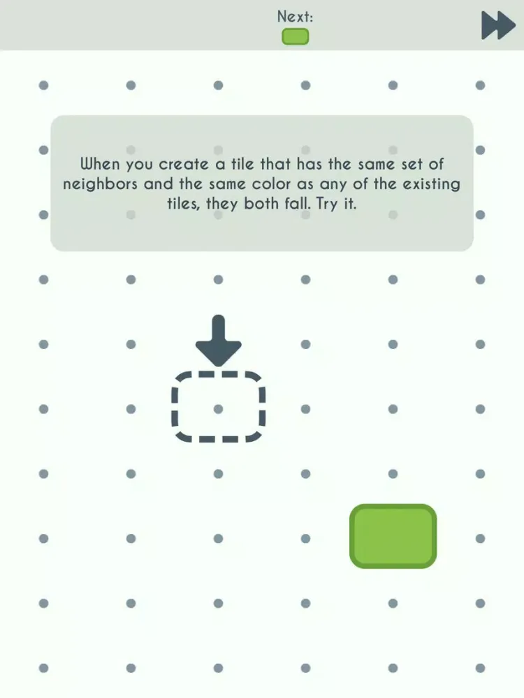 Tangkapan skrin Bicolor Tiles iPad 