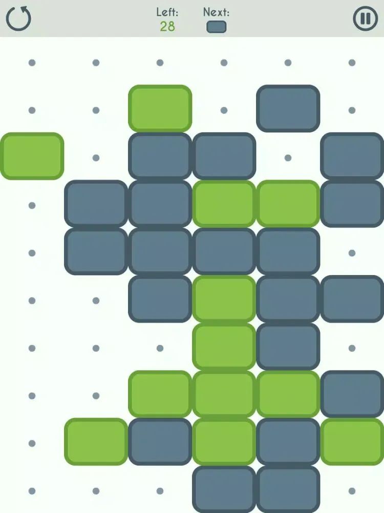 Tangkapan skrin Bicolor Tiles iPad 
