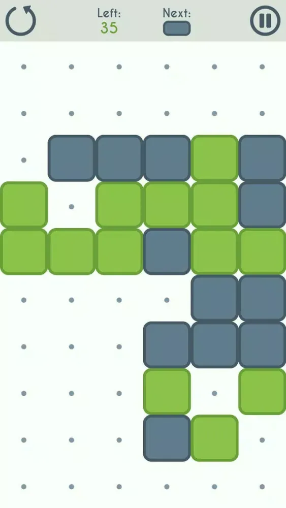 Tangkapan skrin Bicolor Tiles