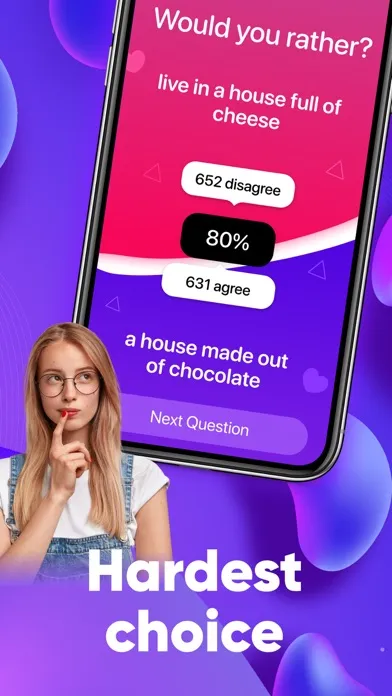 Captures d'écran de Would you rather? Fun game