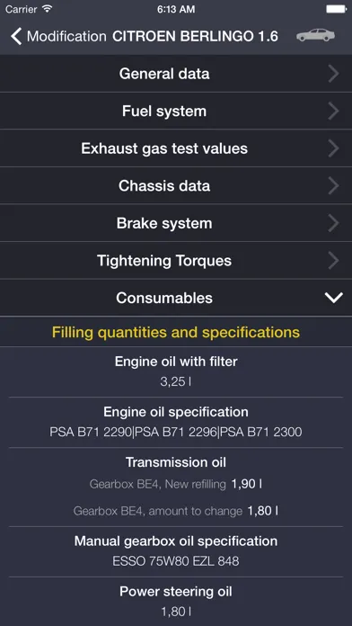 TechApp for Citroën স্ক্রিনশট