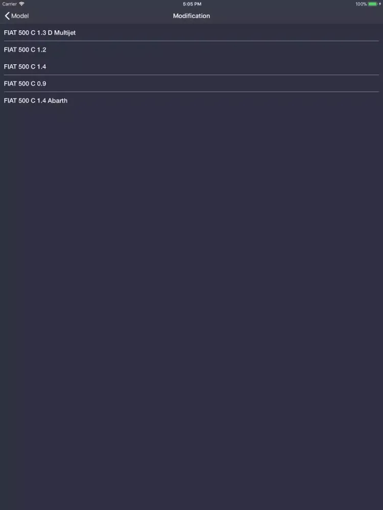 TechApp for Fiat iPad  स्क्रीनशॉट
