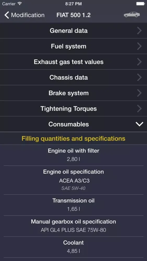 TechApp for Fiat स्क्रीनशॉट