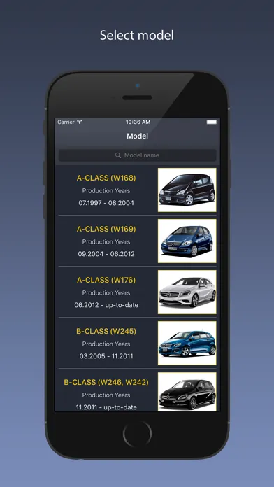 Capturas de tela do TechApp for Mercedes